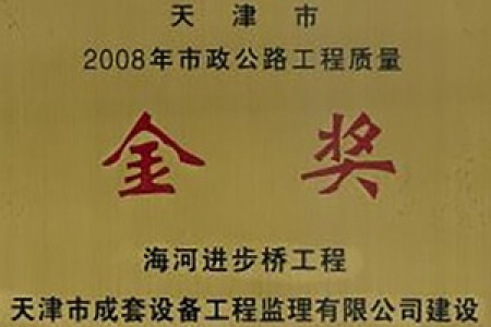 市政公路工程質量金獎（2008年）